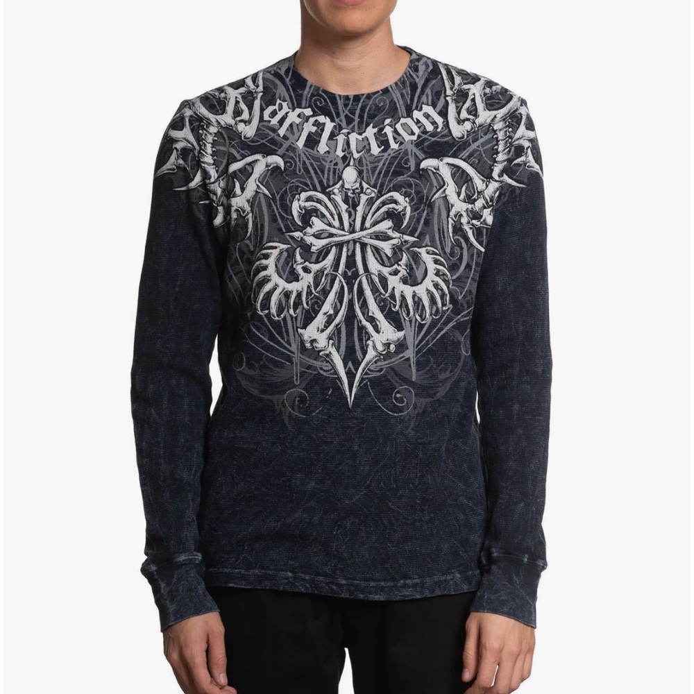 NEW ZUMIEZ SKELETON LONG SLEEVE THERMAL SIZE: M
